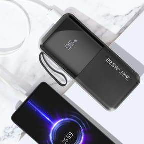 LinQ Batterie de Secours 10000 mAh avec Câbles Lightning et USB type C Noir — image 3
