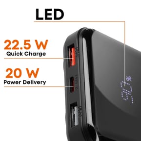 LinQ Batterie de Secours 10000 mAh avec Câbles Lightning et USB type C Noir — image 4