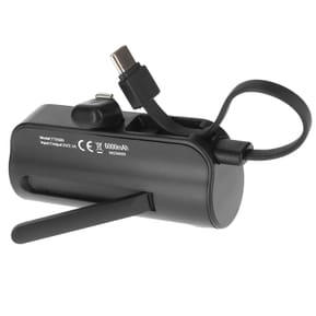 LinQ Batterie de Secours 6000mAh Double Connectivité USB C et Lightning Noir — image 2