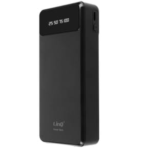 LinQ Batterie Secours 25800mAh Câble 4 en 1 Amovible et Sortie USB Compact Noir — image 2