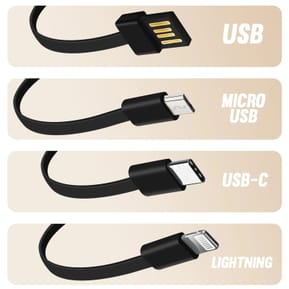 LinQ Batterie Secours 25800mAh Câble 4 en 1 Amovible et Sortie USB Compact Noir — image 5