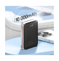 LinQ Batterie Externe 15W MagSafe 10000 mAh Power Delivery 20W Noir