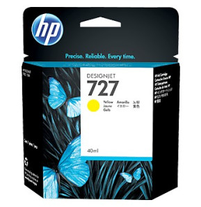 Cartouche d'encre jaune HP 727 Designjet - 40 ml (B3P15A)