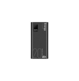 OBAL:ME Powerbank 20000mAh EnergyPulse USB-A/USB-C PD 22,5W avec Affichage Numérique Noir