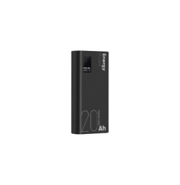 OBAL:ME Powerbank 20000mAh EnergyPulse USB-A/USB-C PD 22,5W avec Affichage Numérique Noir