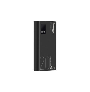 OBAL:ME Powerbank 20000mAh EnergyPulse USB-A/USB-C PD 22,5W avec Affichage Numérique Noir