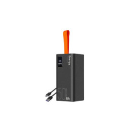 OBAL:ME Powerbank 50000mAh EnergyPulse USB-A/USB-C PD 22,5W avec Affichage Numérique Noir