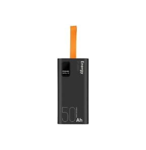 OBAL:ME Powerbank 50000mAh EnergyPulse USB-A/USB-C PD 22,5W avec Affichage Numérique Noir