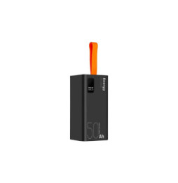 OBAL:ME Powerbank 50000mAh EnergyPulse USB-A/USB-C PD 22,5W avec Affichage Numérique Noir