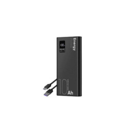 OBAL:ME Powerbank 10000mAh EnergyPulse USB-A/USB-C PD 22,5W avec Affichage Numérique Noir