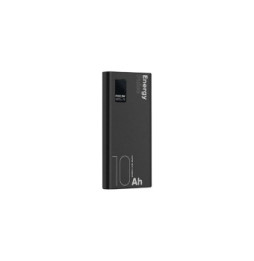 OBAL:ME Powerbank 10000mAh EnergyPulse USB-A/USB-C PD 22,5W avec Affichage Numérique Noir