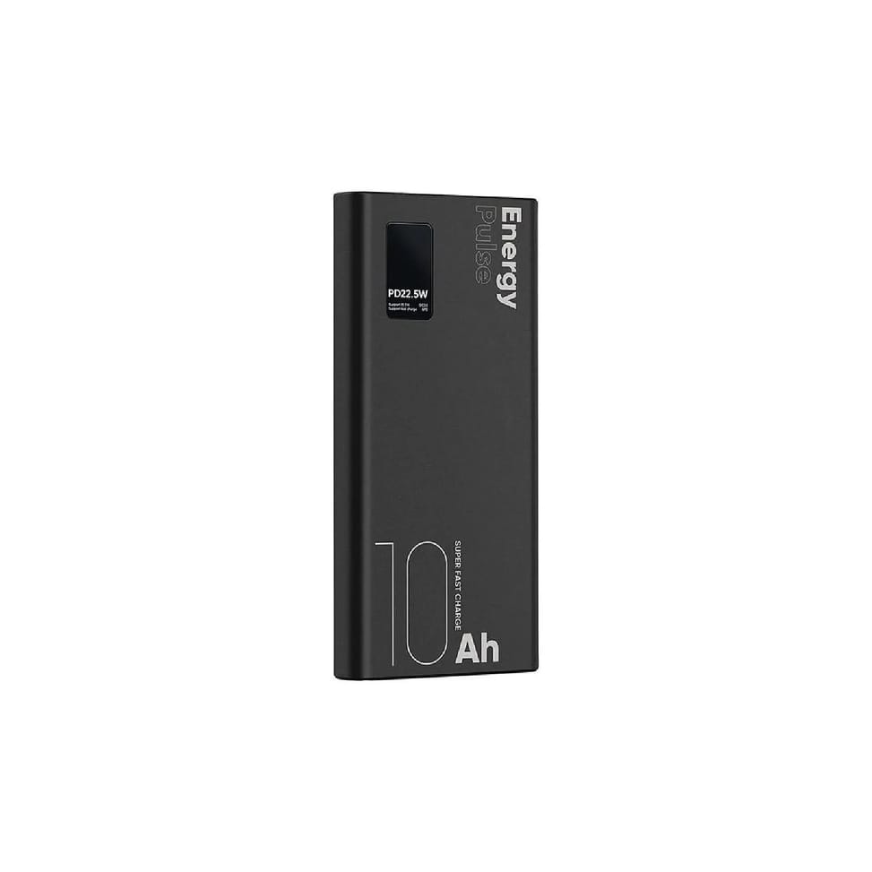 OBAL:ME Powerbank 10000mAh EnergyPulse USB-A/USB-C PD 22,5W avec Affichage Numérique Noir — image 3