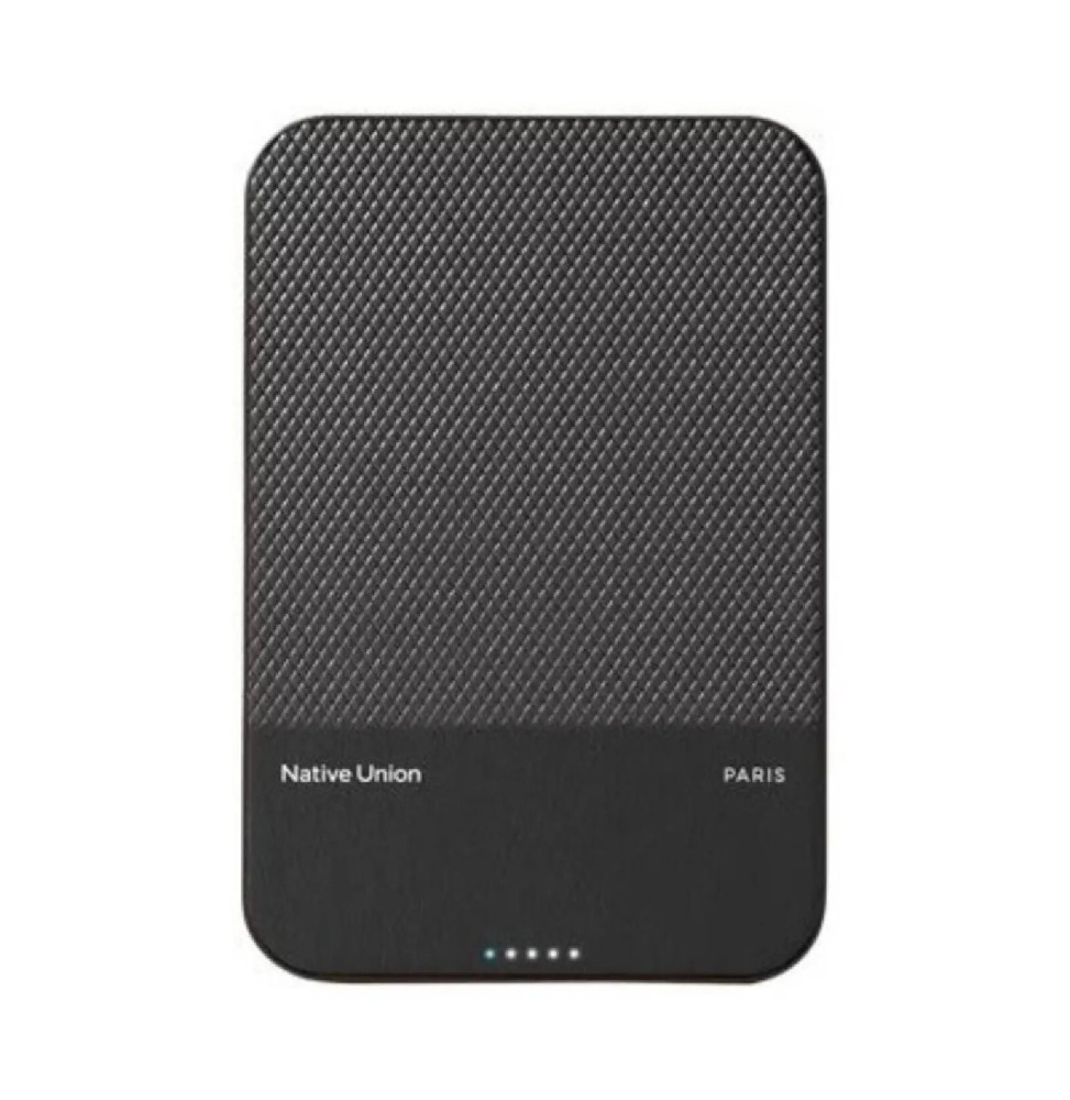 Native Union Batterie Externe 5000mAh Magnétique MagSafe & Qi2 Noir