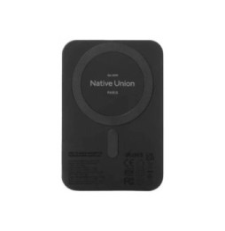 Native Union Batterie Externe 5000mAh Magnétique MagSafe & Qi2 Noir