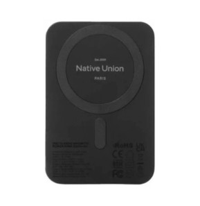 Native Union Batterie Externe 5000mAh Magnétique MagSafe & Qi2 Noir