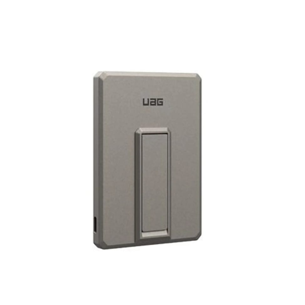 UAG Batterie Externe Magnétique 5000mAh 20W Ultra-fine avec Support Argent — image 1