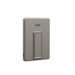 UAG Batterie Externe Magnétique 5000mAh 20W Ultra-fine avec Support Argent