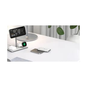 LinQ Powerbank 5 000mAh Sans Fil Fixation Magnétique Compatible MagSafe Ultra-Fin Gris — image 3