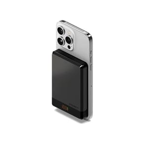 CYGNETT Powerbank 10 000mAh Sans Fil Fixation Magnétique Modèle MagSlim Ultra-Compact Noir