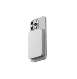 LinQ Powerbank 10 000mAh Sans Fil Fixation Magnétique Compatible MagSafe Ultra-Fin Gris