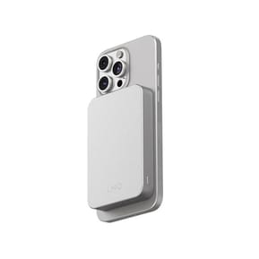 LinQ Powerbank 10 000mAh Sans Fil Fixation Magnétique Compatible MagSafe Ultra-Fin Gris