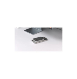 LinQ Powerbank 10 000mAh Sans Fil Fixation Magnétique Compatible MagSafe Ultra-Fin Gris