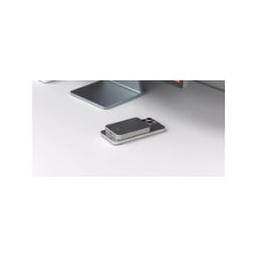 LinQ Powerbank 10 000mAh Sans Fil Fixation Magnétique Compatible MagSafe Ultra-Fin Gris — image 3