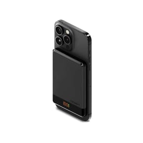CYGNETT Powerbank 5 000mAh Sans Fil Fixation Magnétique Modèle MagSlim Ultra-Compact Noir