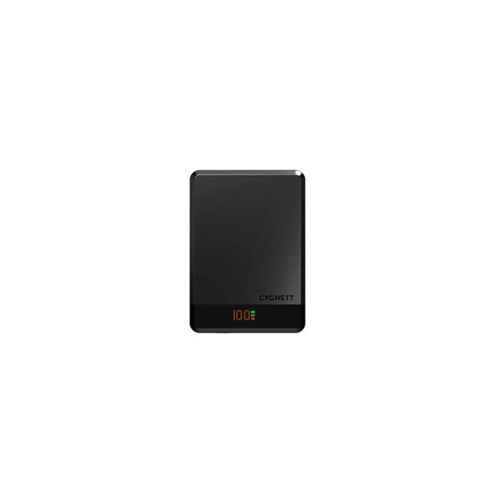 CYGNETT Powerbank 5 000mAh Sans Fil Fixation Magnétique Modèle MagSlim Ultra-Compact Noir — image 3