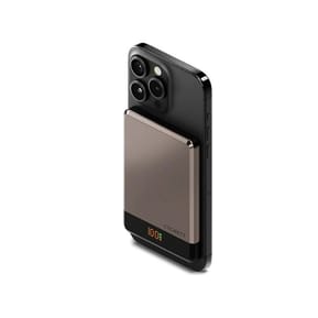 CYGNETT Powerbank 5 000mAh Sans Fil Fixation Magnétique Modèle MagSlim Ultra-Compact Beige — image 3