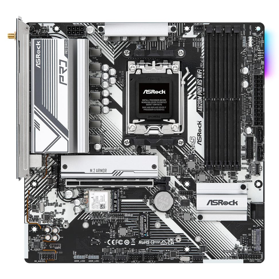 ASRock A620M Pro RS WiFi — image 3