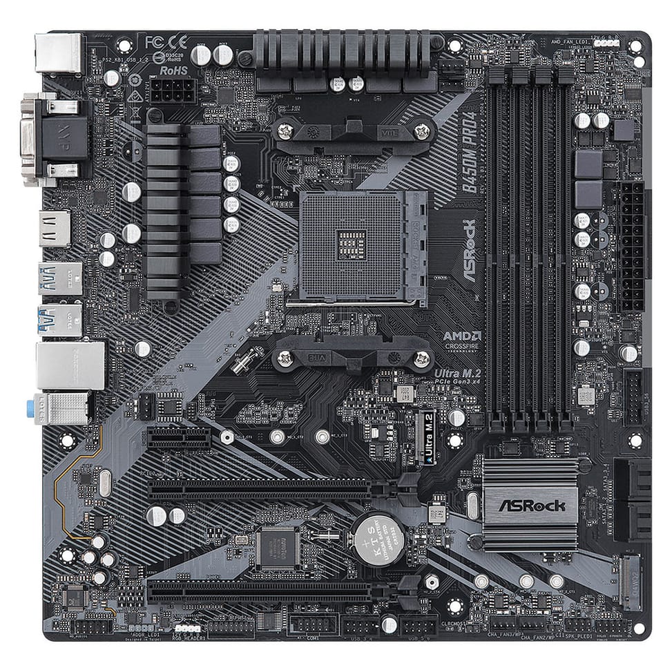 ASRock B450M Pro4 R2.0 — image 2