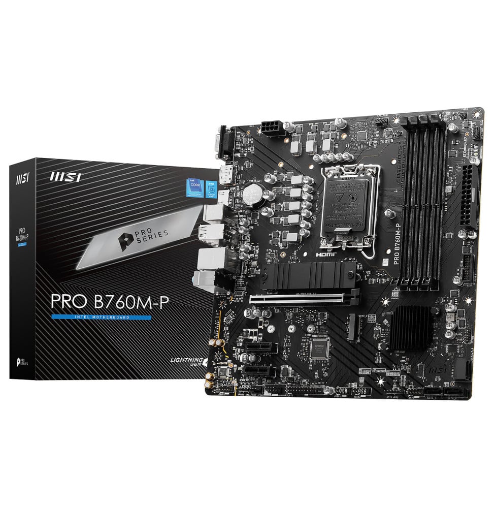 Carte Mère Intel MSI PRO B760M-P (911-7E02-026)
