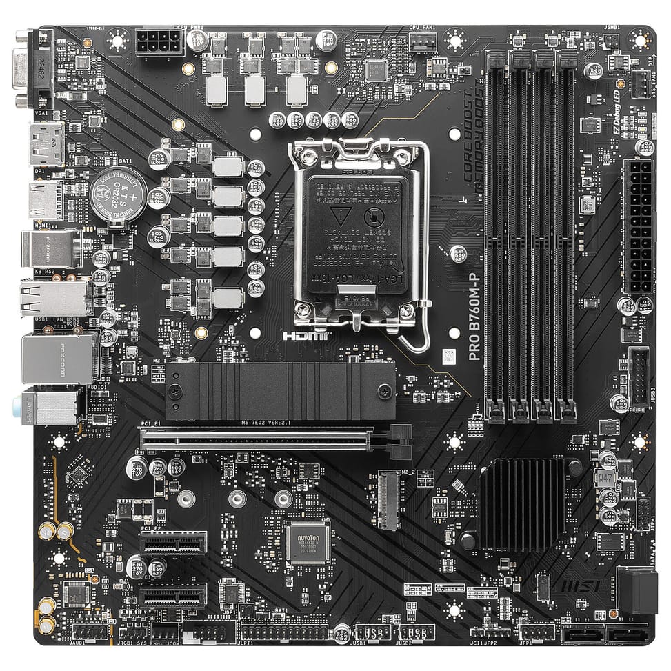 لوحة أم Intel MSI PRO B760M-P (911-7E02-026) — صورة 3