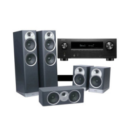 Denon AVR-X2800H DAB Noir + Jamo S7-25HCS Bleu Fjord