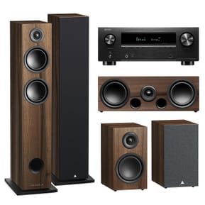 Denon AVR-X2800H DAB Noir + pack enceintes Triangle Elara Châtaignier