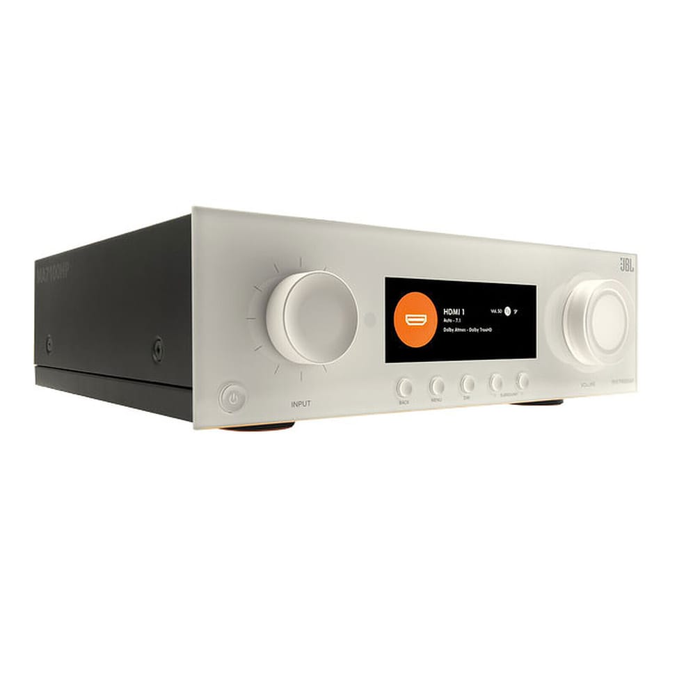 JBL MA7100HP Blanc + Focal Dôme Flax Pack 5.1 Blanc — image 2