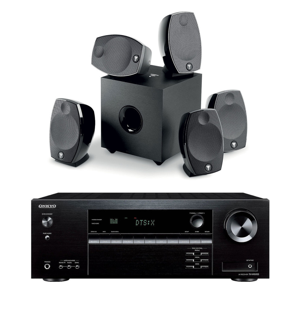 Onkyo TX-NR5100B Noir + Focal Sib Evo 5.1