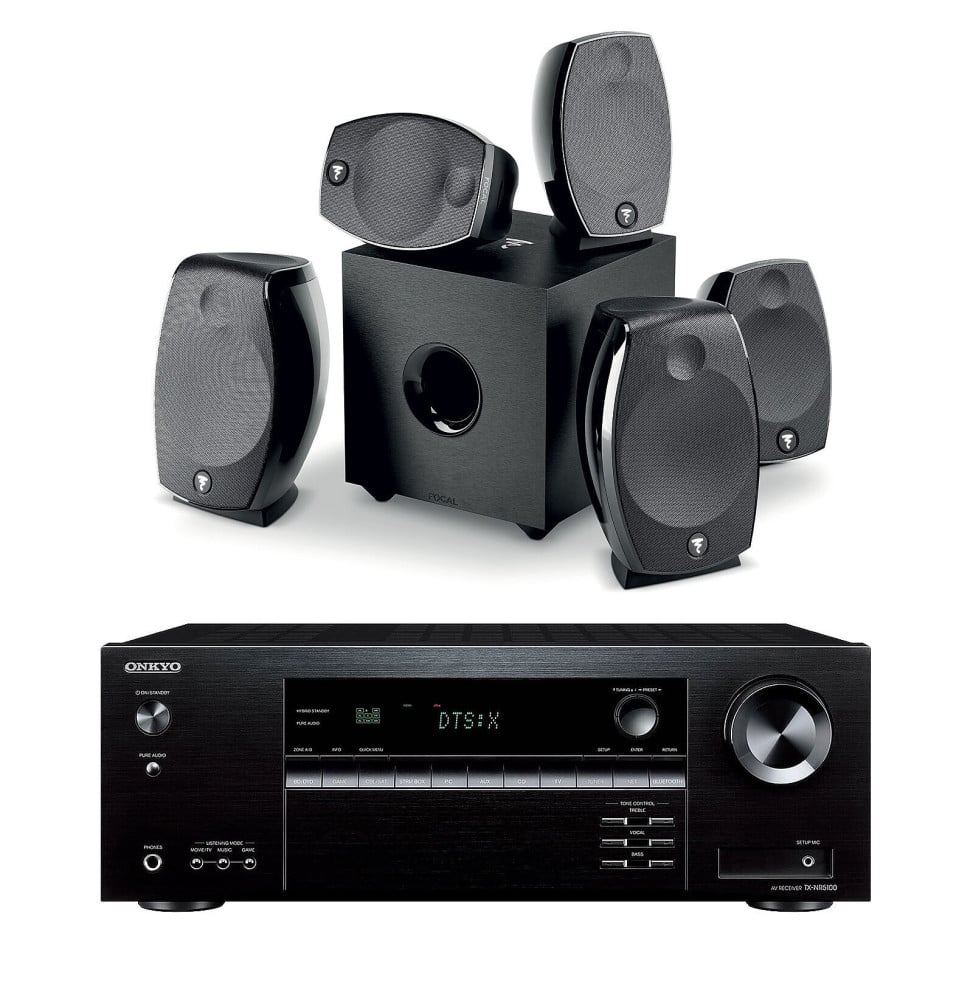 Onkyo TX-NR5100B Noir + Focal Sib Evo 5.1.2 Dolby Atmos