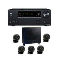 Onkyo TX-NR6100B Noir + Cabasse Eole 4 Noir Pack enceintes 5.1