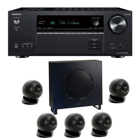 Onkyo TX-NR6100B Noir + Cabasse Eole 4 Noir Pack enceintes 5.1