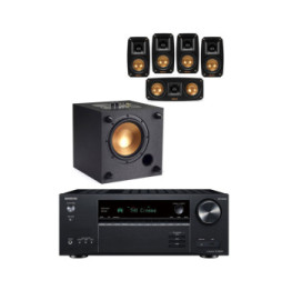 Onkyo TX-NR6100B Noir + Klipsch Reference Theater Pack 5.0 + R-8SW