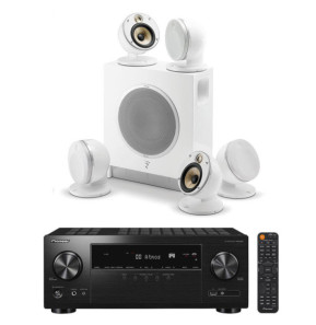 Pioneer VSX-935 Noir + Focal Dôme Flax Pack 5.1 Blanc