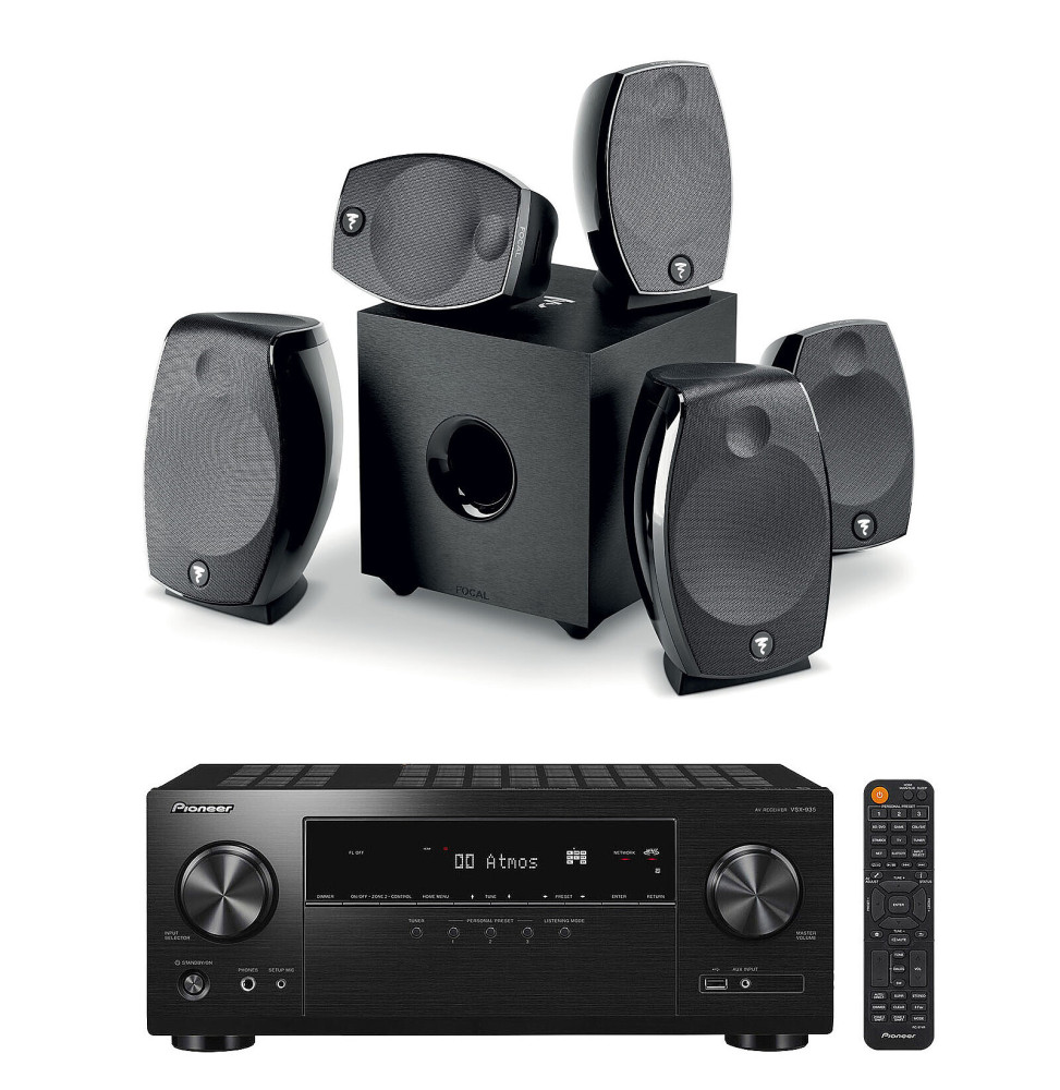 Pioneer VSX-935 Noir + Focal Sib Evo 5.1.2 Dolby Atmos