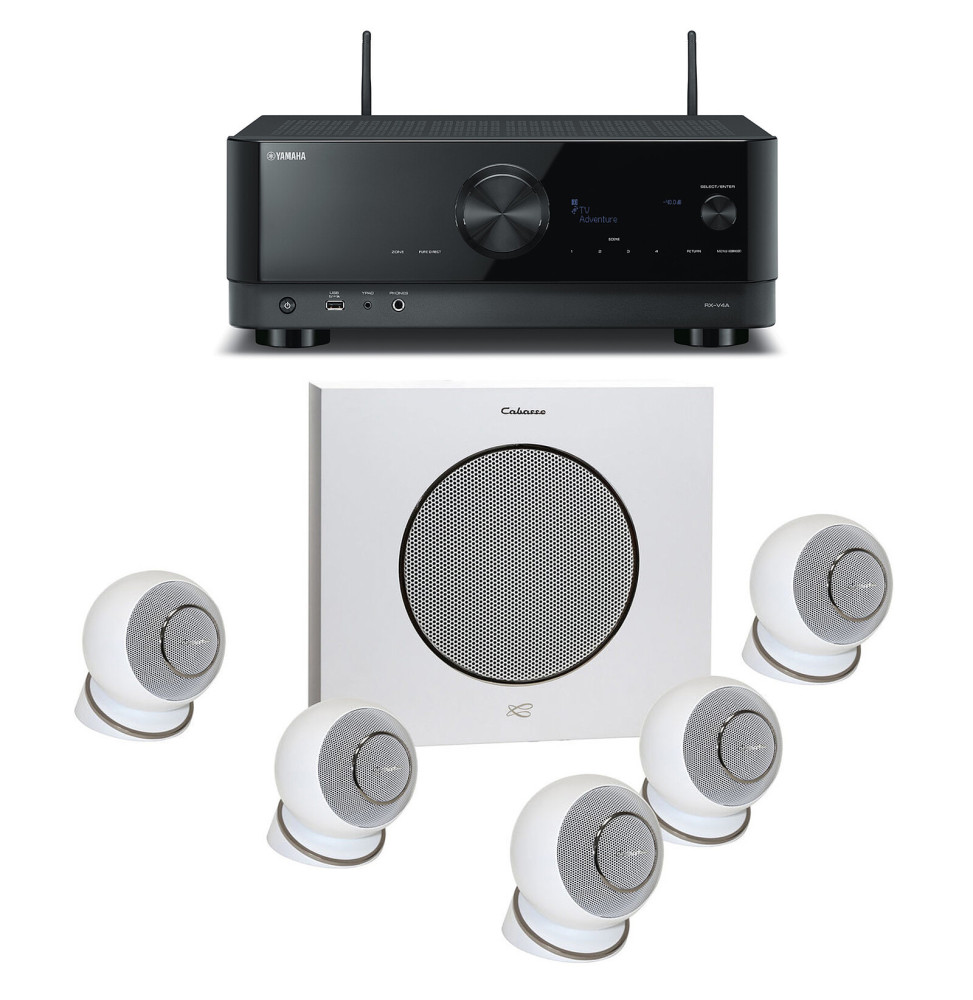 Yamaha RX-V4A Noir + Cabasse Eole 4 Blanc