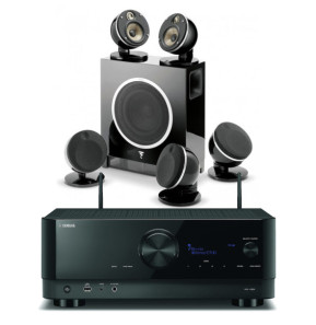 Yamaha RX-V6A Noir + Focal Dôme Flax Pack 5.1 Noir
