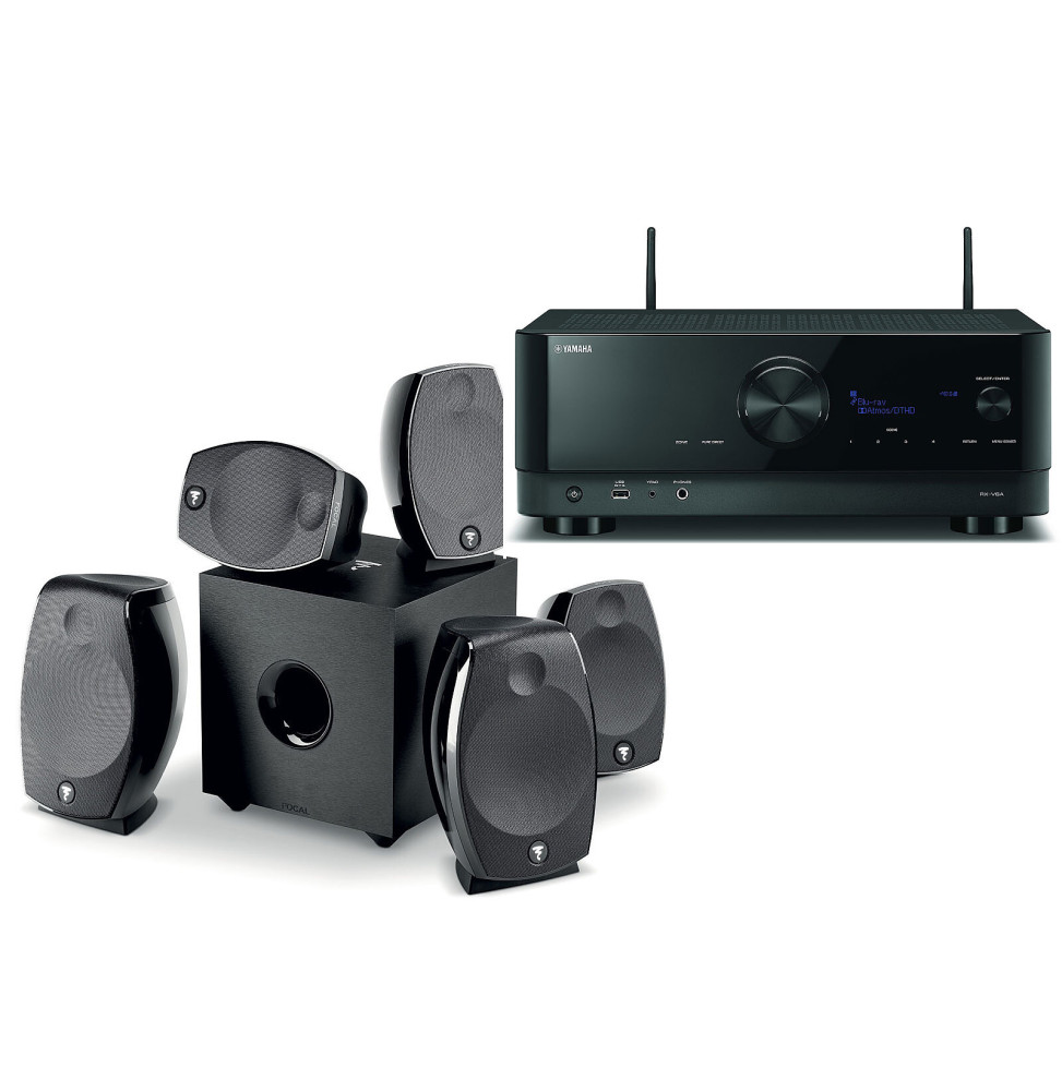 Yamaha RX-V6A Noir + Focal Sib Evo 5.1.2 Dolby Atmos