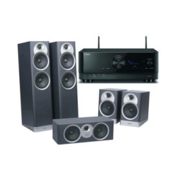 Yamaha RX-V6A Noir + Jamo S7-25HCS Bleu Fjord