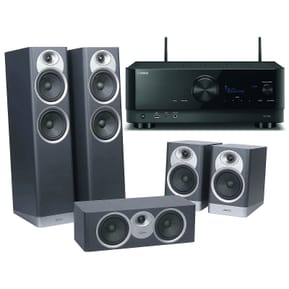 Yamaha RX-V6A Noir + Jamo S7-25HCS Bleu Fjord