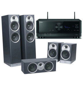 Yamaha RX-V6A Noir + Jamo S7-25HCS Bleu Fjord